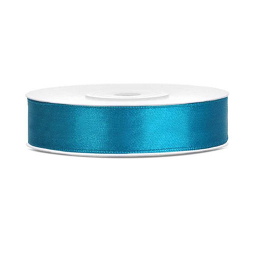 Picture of SATIN RIBBON TURQUOISE 12MM PER METRE